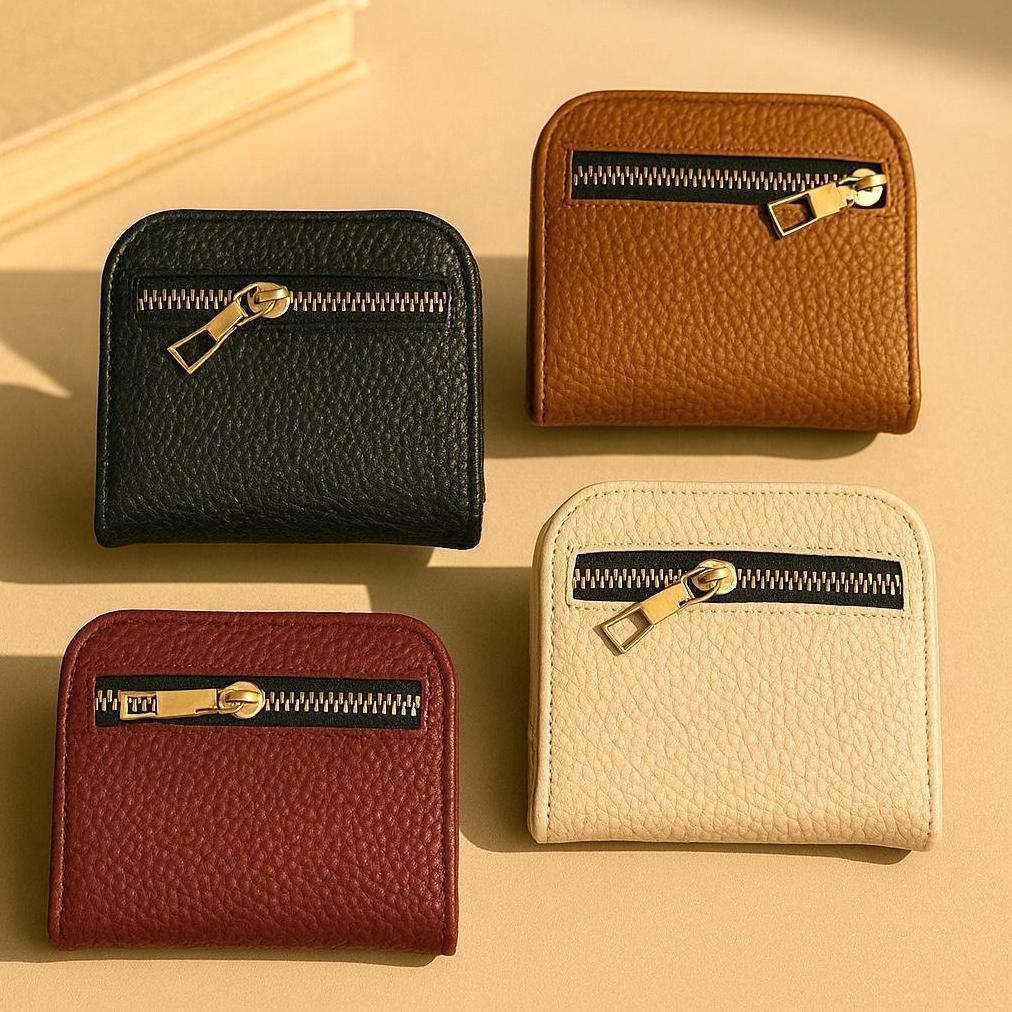 HOT Dompet Kartu Wanita Simple / Dompet Mini Motif Kulit Jeruk