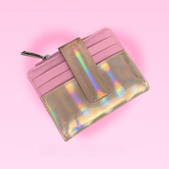Discount Meicyaa DOMPET LIPAT MINI HOLOGRAM/GLITTER Dompet lipat hologram Dompet Y2k