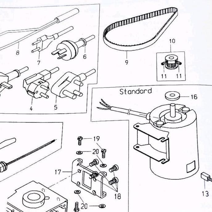 241083 Gear Dinamo Mesin Jahit Karung NP-7A