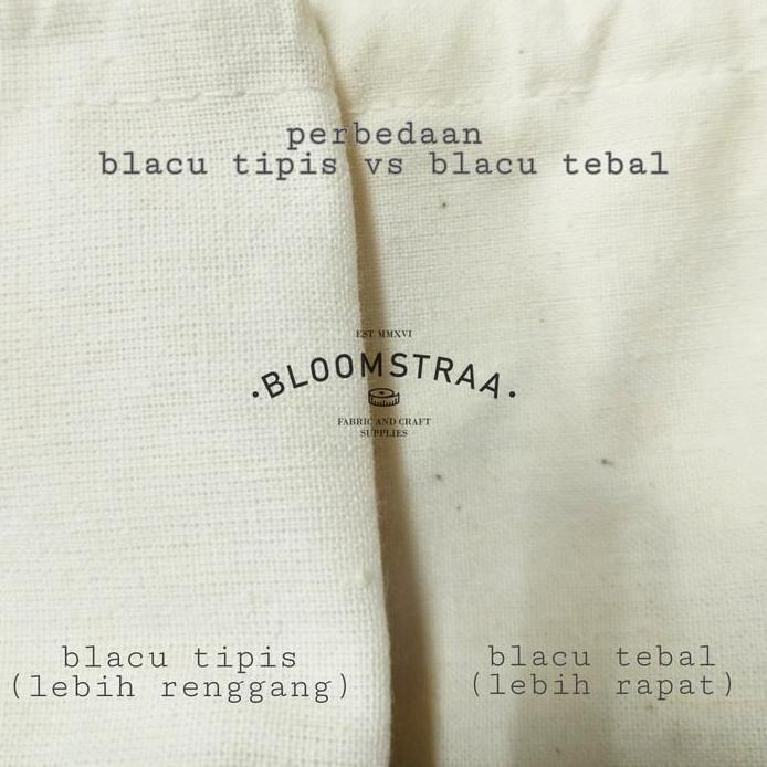 Kain blacu tipis putih bahan blacu greige raw white katun mori belacu