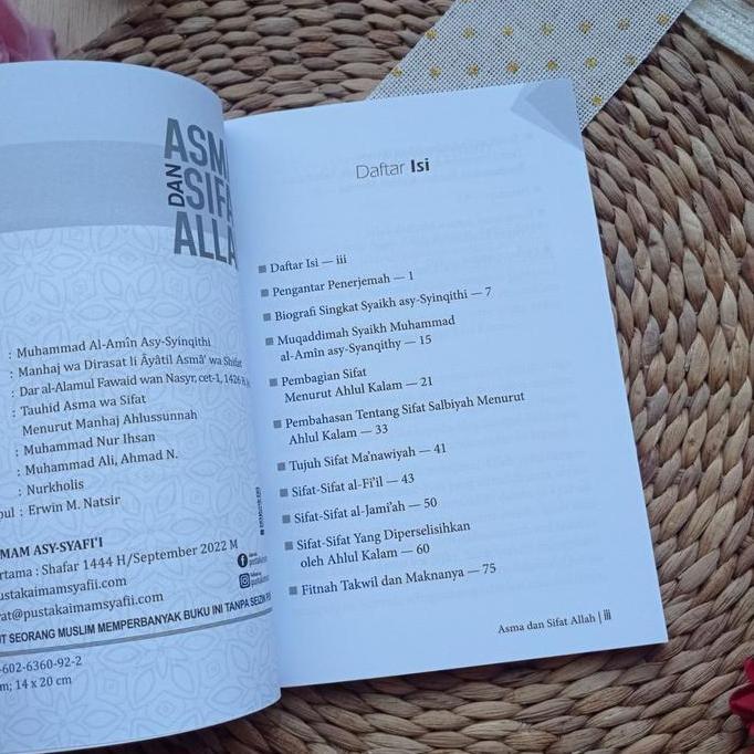 Buku Asma Dan Sifat Allah Pustaka Imam Asy Syafi'i