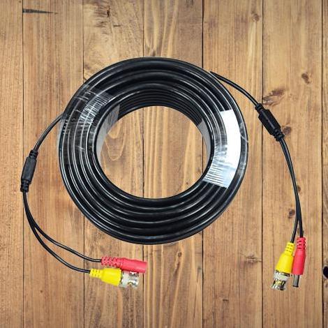 Kyatchi- Kabel Kamera Cctv 20M Lengkap Konektor Cctv Male - Female 20Meter