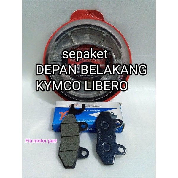 Kampas Rem Depan Belakang Set Motor Kymco Libero