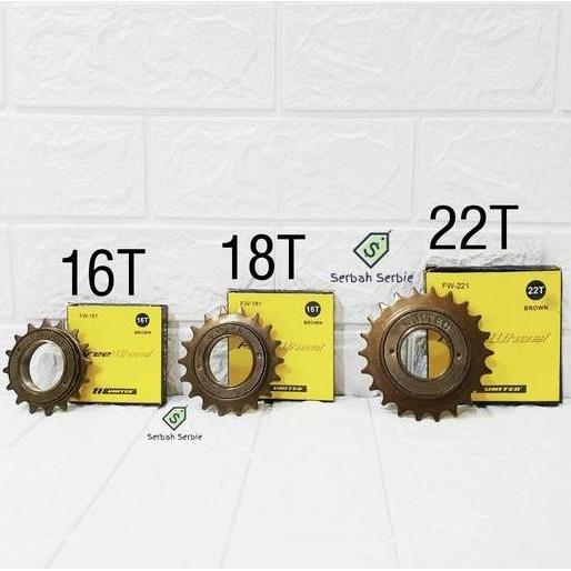 FREEWHEEL 16T 18T 20T 22T 24T GIR GEAR BELAKANG SEPEDA 16 18 20 22 24
