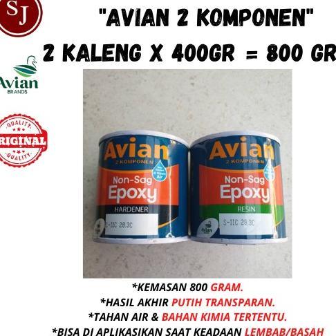 Lem Epoxy Avian Non-Sag 800Gr Kayu Kapal Besi Lem Sebaguna Area Basah