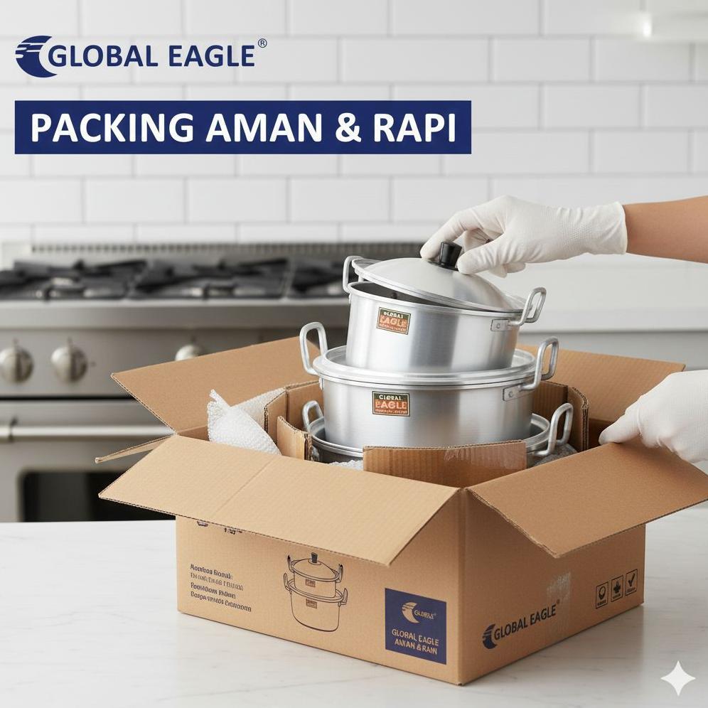 BEST SELLER PANCI SET ALUMINIUM STAINLESS MERK  JAWA MASPION GLOBAL EAGLE 16 18 20 22 24CM/PANCI REB