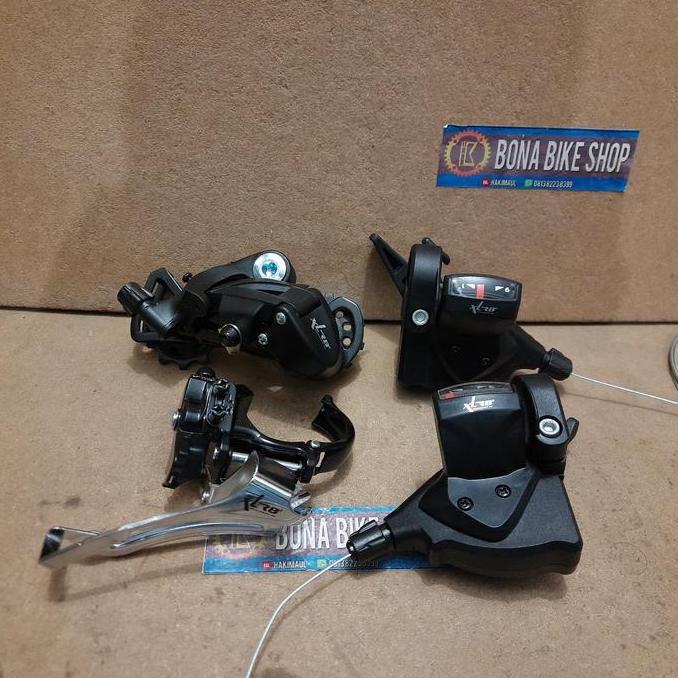 Mini Groupset XLR8 3 x 9 speed - RD FD Shifter kanan kiri