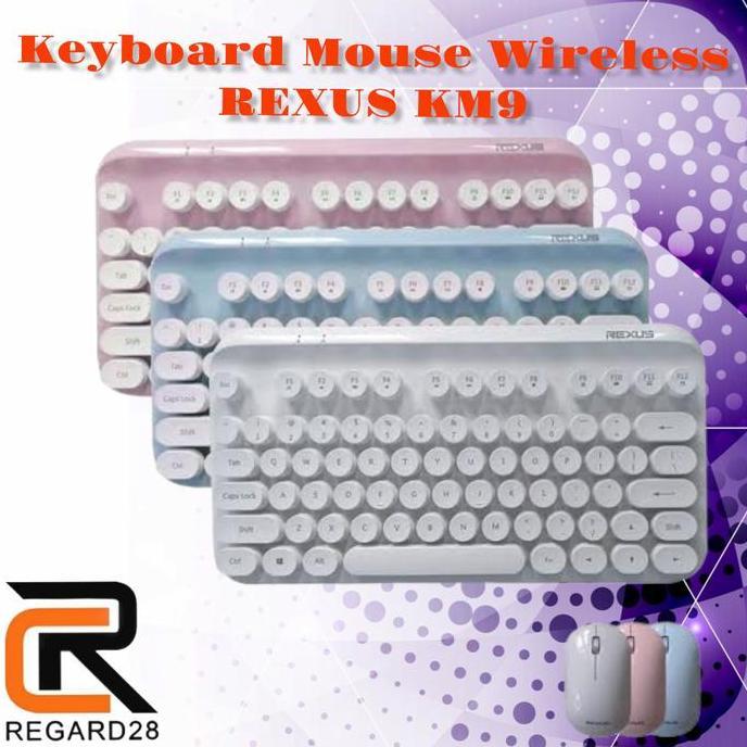 HARGA DISC - keyboard mouse wireless Rexus KM9 KM 9