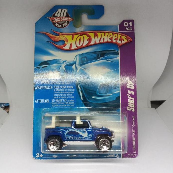 Ready Hotwheels Hummer H3T Concept Biru