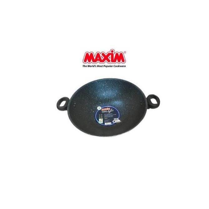 FREE ONGKIR WAJAN PENGGORENGAN MAXIM GALAXY WOK 30CM 36CM TEFLON ANTI LENGKET PENGGORENGAN TEFLON MA