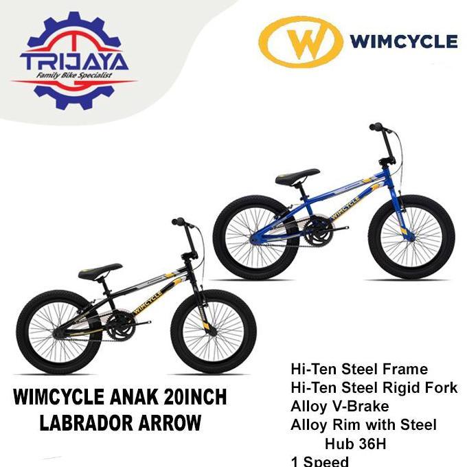 Bikes Wimcycle Bmx Labr Arrow 20 Inch Sepeda Anak