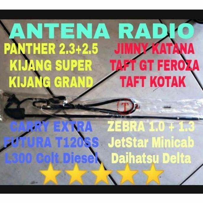 Promo ANTENA RADIO AUTO ANTEN TAPE MOBIL PANTHER LAMA KIJANG SUPER GRAND Diskon