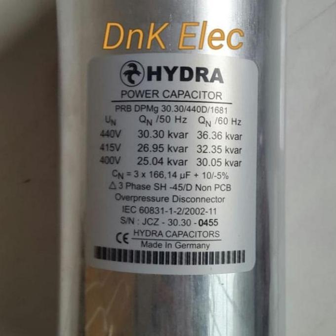 Basercell - Capacitor/Capasitor/Kapasitor 25Kvar//25 Kvar 400V Merk Hydra