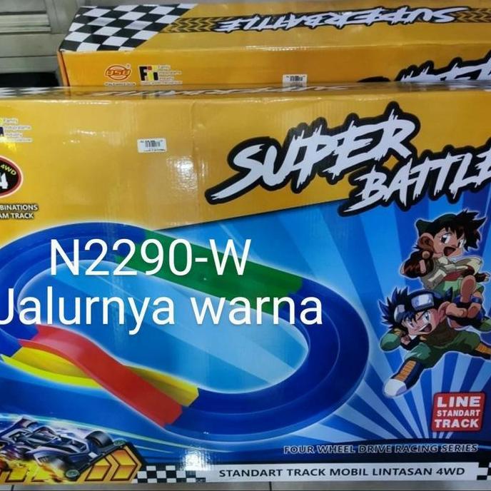 Track Tamiya 2 jalur Super battle / Super Racer 1809. Mainan Anak Track Tamiya 2 Jalur