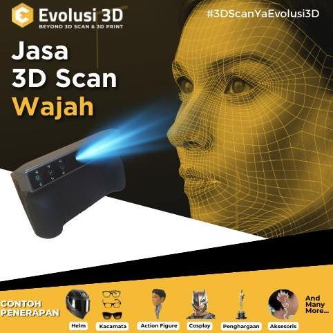 BEST PRICE - Jasa 3D Scan Wajah dengan 3D Scanner Canggih