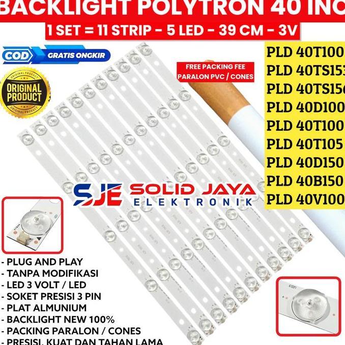 SUPER DEAL - BACKLIGHT TV LED POLYTRON 40 INC PLD 40T865 40D150 40B150 LAMPU BL 5K