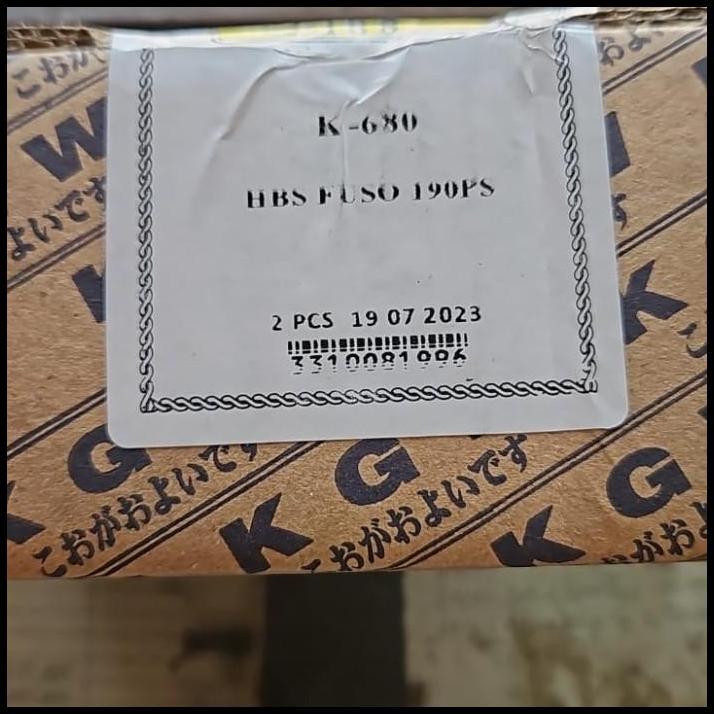 TERLARIS KAMPAS REM TANGAN / HAND BRAKE SHOE KGW K-680 FUSO PS190 PS 190 