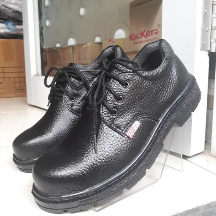 Sepatu Safety Ujung Besi Kulit Asli King Steel S11