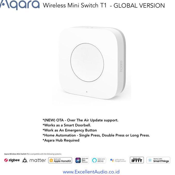 CLEARANCE SALE - Aqara mini switch T1 Aqara Wireless mini switch T1