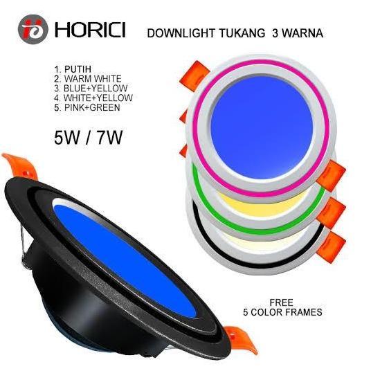 LAMPU DOWNLIGHT LED 3 WARNA 5WATT 6WATT 7WATT 8WATT / LAMPU PLAFON