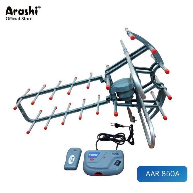 BEBAS ONGKIR - Arashi Antena Remote AAR 850A / Antena TV Outdoor + Remote