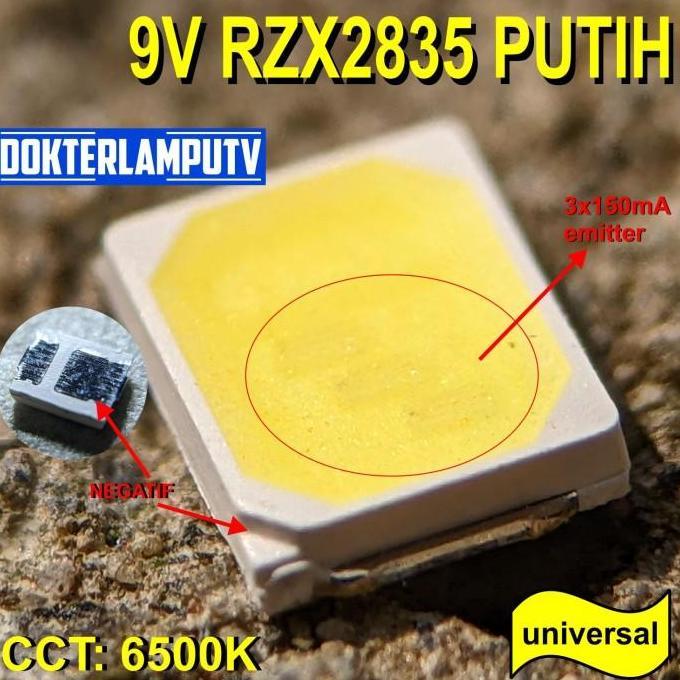 100PCS LED SMD 9V 1.5W RZX DOKTERLAMPUTV