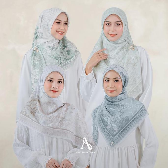 AUTHENTISM ID - Shawana Series Exclusive Printed Scarf Kerudung Voal Motif Segi Empat Hijab Premium 