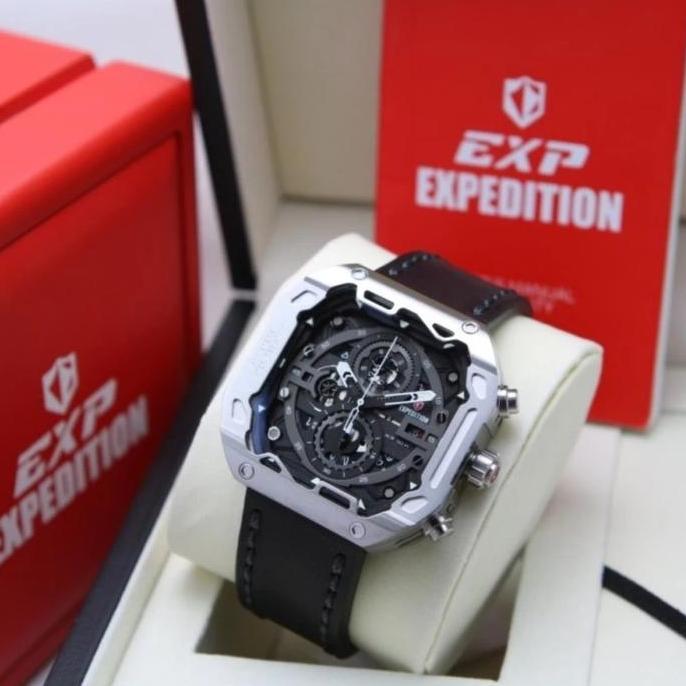 JAM TANGAN PRIA EXPEDITION E6826 E 6826 ORIGINAL TALI KULIT