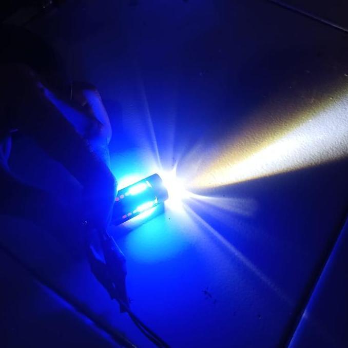 LAMPU UTAMA MOTOR H6 LASER 30 LED ALIEN H6 LED LASER 2 WARNA HI / LOO 20 WATT | BOHLAM LED H6 | LAMP