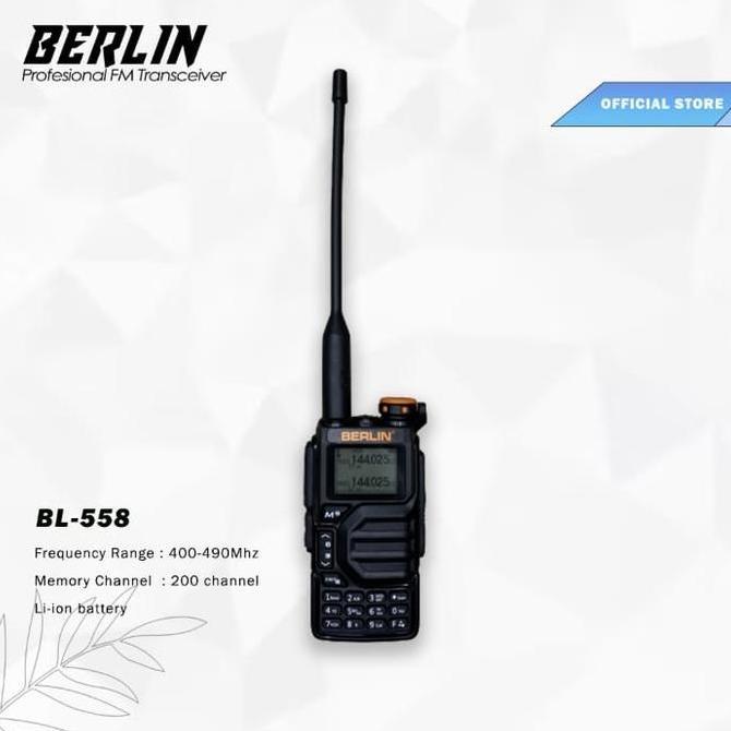 BEBAS ONGKIR - HT BERLIN BL 558 BL558 Walkie talkie 5 Band UNLOCK ALL FREQUENCY