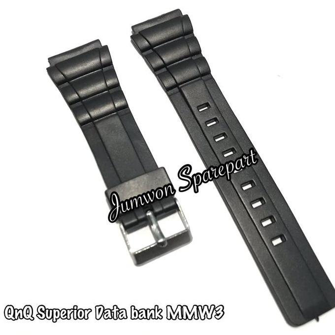 Strap Tali Jam Tangan QnQ QQ Q&Q Superior Data Bank MMW3 MMW 3
