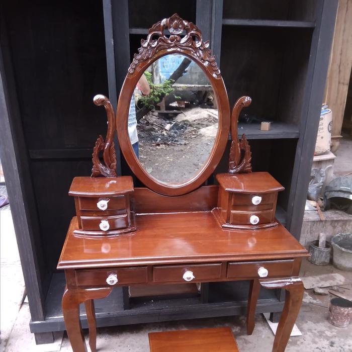 meja rias jati/ tolet kartini jati