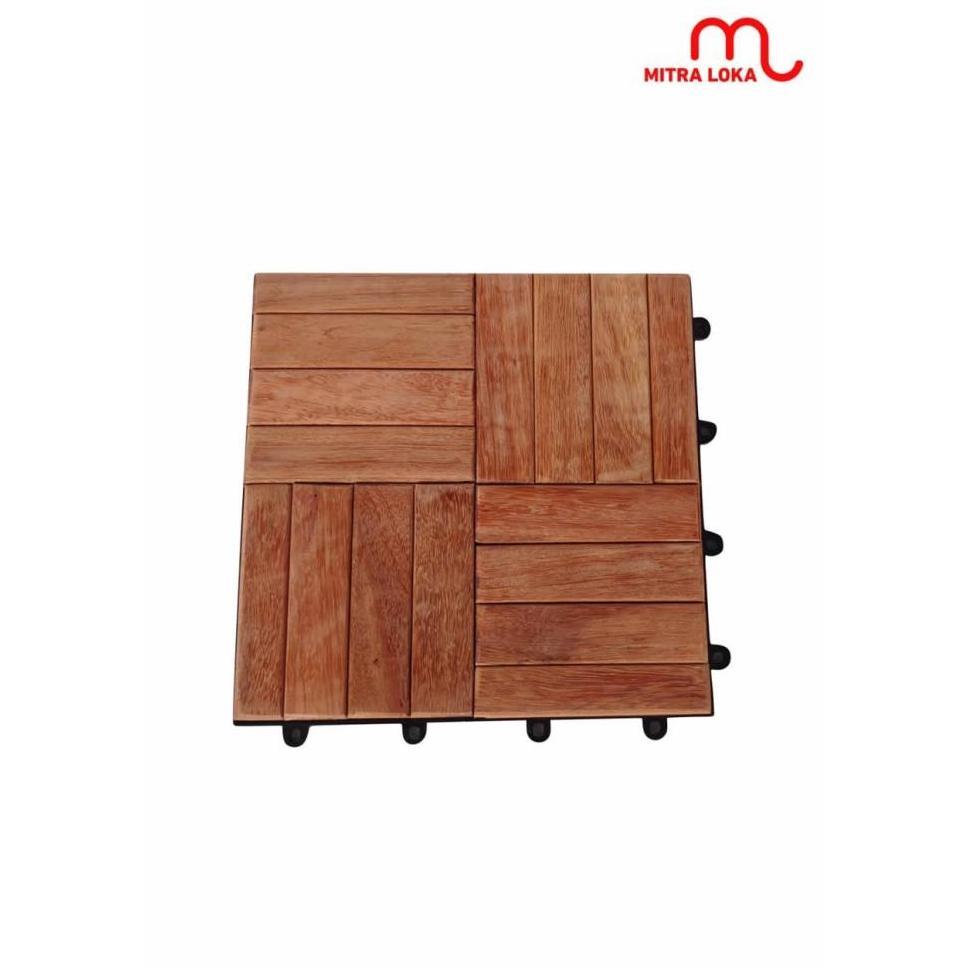 Mitra Loka Lantai Ubin Kayu Furnish Anti Rayap Outdoor Indoor Teras