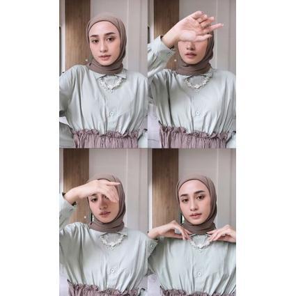 Premium Ym Ready Stock Premium Crystal Beads Necklace - Kalung Hijab Daily Fashion Handmade By Ympro