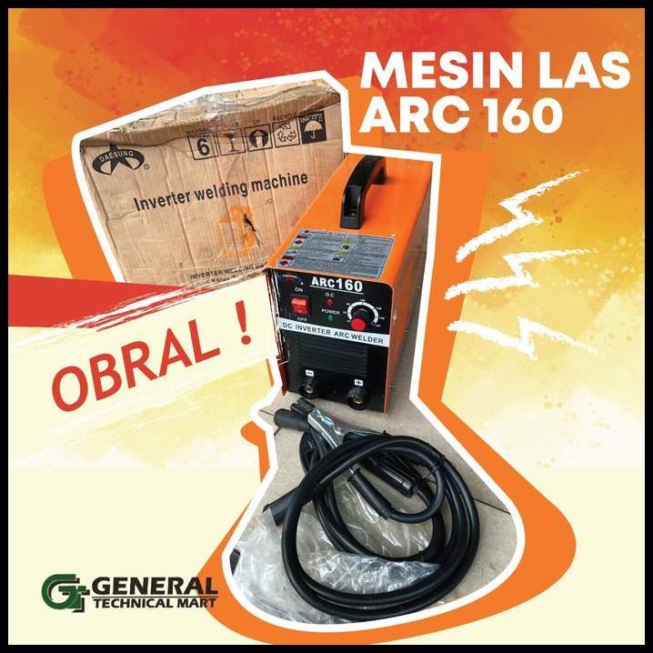 HOT DEAL DAESUNG MMA ARC 160 MESIN TRAVO LAS INVERTER ARC160 KOREA 