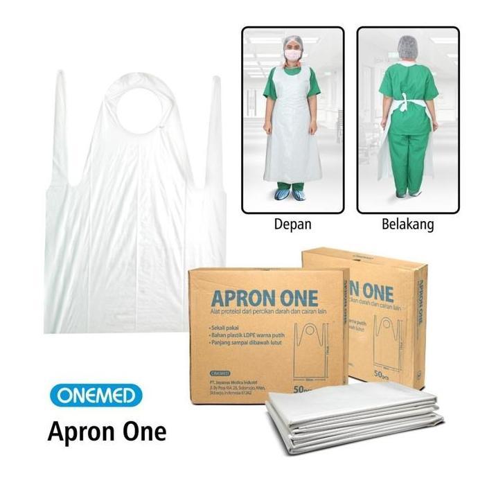 apron onemed / disposable apron / apron plastik / celemek plastik