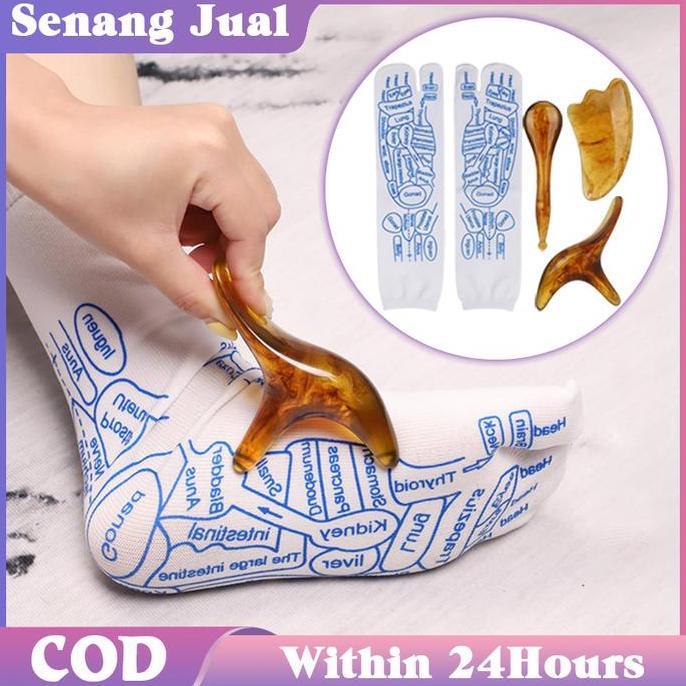 WHESTLI 1Set Kaos Kaki Massage Kaos Kaki Akupuntur Kaos Kaki Pijat Refleksi