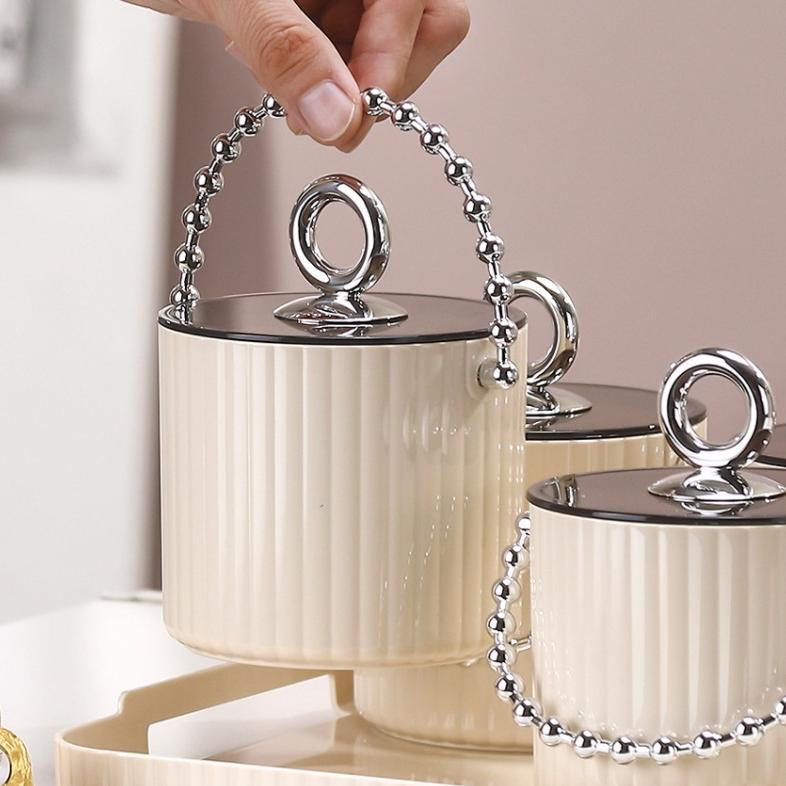 Terlaris 1Set Pengatur Kacang Toples Kue Kacang Permen Toples Set + Nampan Toples Imlek Lebaran