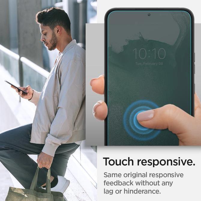 Tempered Glass Samsung Galaxy S22 Ultra Plus Spigen Glas tR EZ Fit - S22, 2 Pack