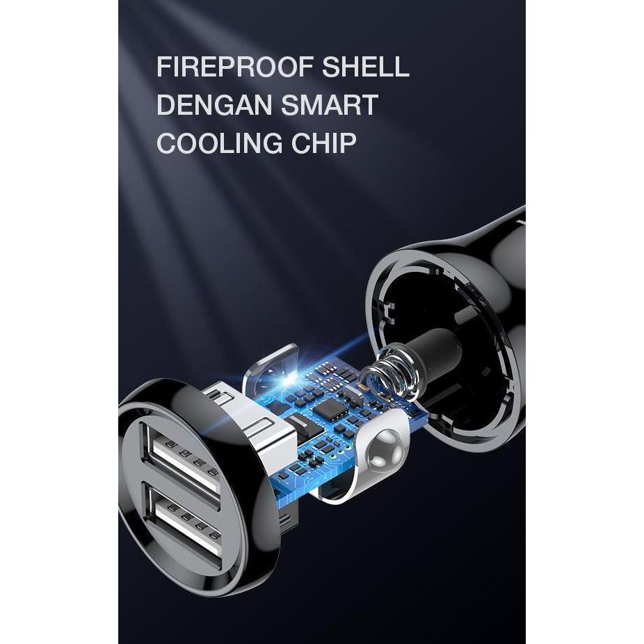 (SERUNI) CAR CHARGER ROBOT RT-C07 2,4A DUAL PORT