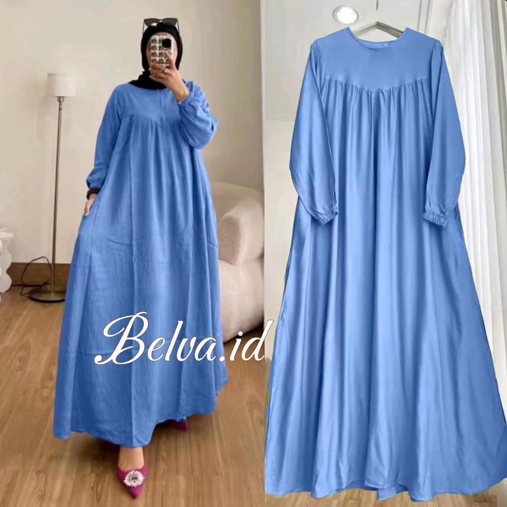 Unik Inara Polos Rayon Twill Ld 1110,20,130,140 Inara Polos Jumbo Rayon Twill Bigsize//Gamis Lebaran