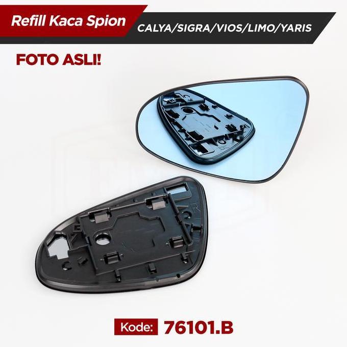 Kaca Spion Refill Biru Set - Spion Mobil Calya/Sigra/Vios/Yaris/Limo/Camry/Altis/Etios