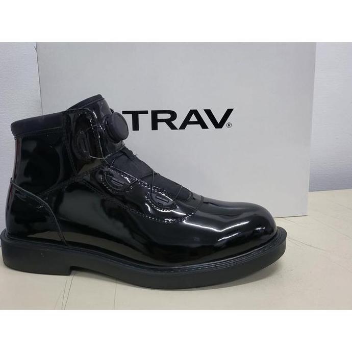 Sepatu PDH TRAV Pantofel Mid Cut Tali Putar KS