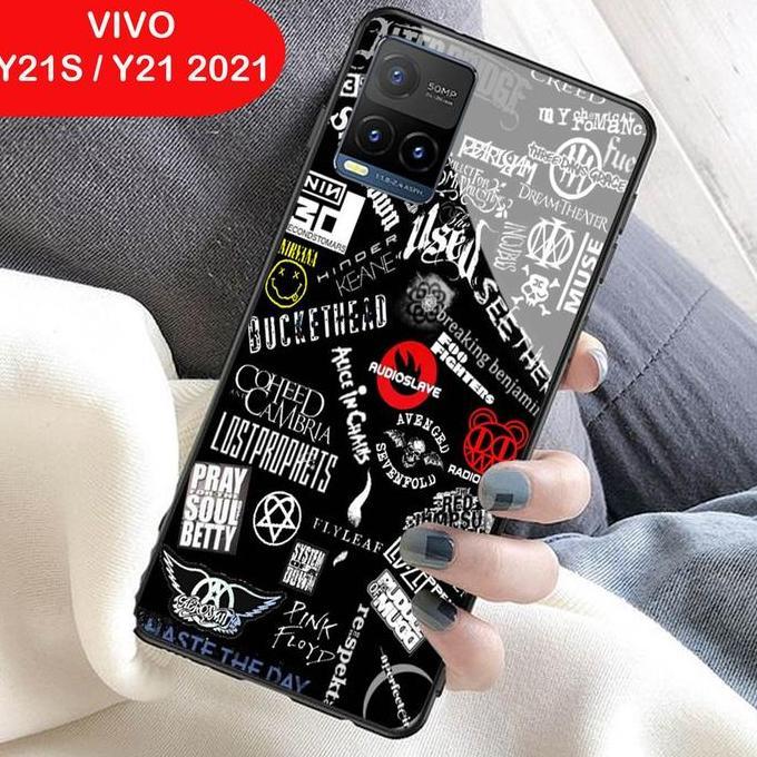 Softcase Glass Kaca VIVO Y21 Y21s 2021 - Casing Handphone VIVO Y21