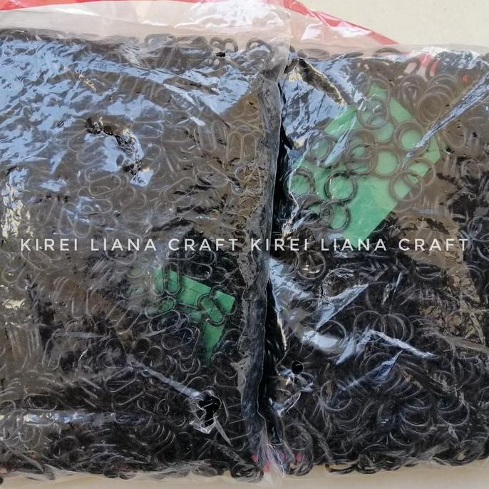 Gesper Ring Bh Bra Slider Ukuran 8Mm 0.8Cm Hitam