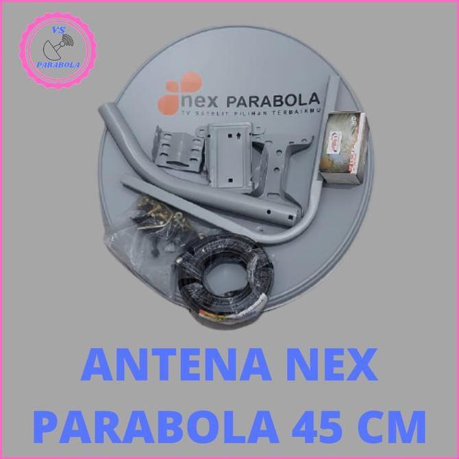 NEW - ANTENA NEX PARABOLA 45 CM KOMPLIT RECEIVER NEX PARABOLA