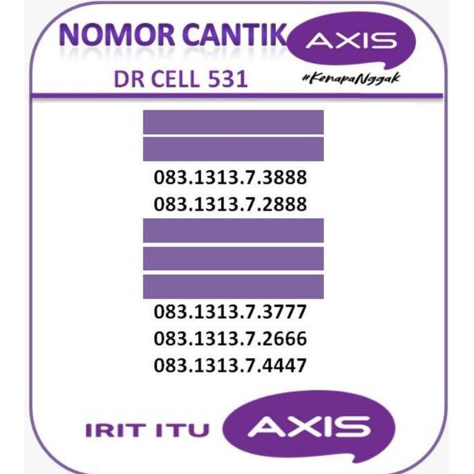Kartu Perdana AXIS / nomor cantik AXIS seri triple