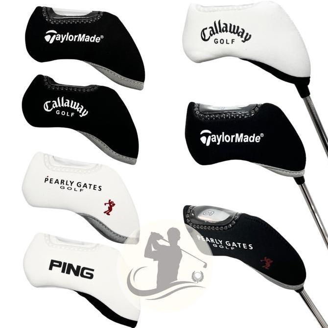 Sarung Head Cover Golf Clubs Iron Stick Stik Set 10 Pcs Tm Ping Pearly Logo Xxio Callaway Titleist P