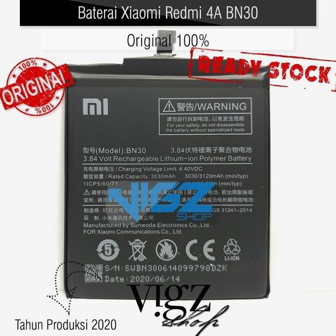 Baterai Xiaomi Redmi 4A BN30 Original 100%