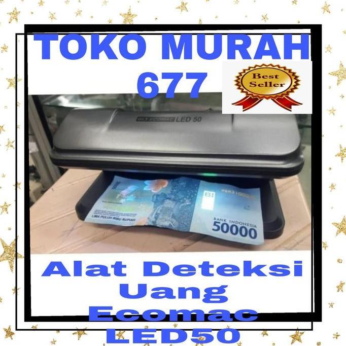 FLASH SALE - ECOMAC LED 50 Lampu Cek Uang Palsu / Mesin Deteksi Uang Palsu